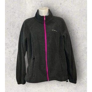 Columbia Women's Medium Benton Springs Full Zip Fleece Performance Jacket Gray
